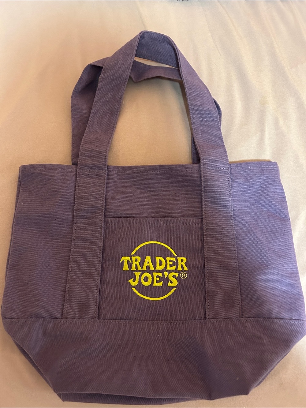 Trader Joe’s Purple Canvas Tote Bag